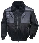 fortis Pilotenjacke Achim schwarz/anthrazit., Gr&ouml;&szlig;e 3XL