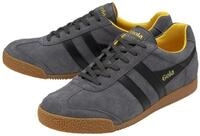 Gola Harrier Suede-Leder shadowgrau/schwarz/gelb Herren Sneaker