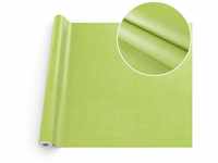 ANRO Tischdecke Tischdecke Wachstuch Chick&Charme Einfarbig Grün Robust