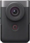 Canon PowerShot V10 Silber Vlogging-Kit Camcorder (4K Ultra HD, WLAN (Wi-Fi),