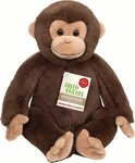 Teddy Hermann&reg; Kuscheltier Green Friends, Affe 35 cm, braun, zum Teil aus recyceltem