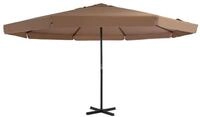 vidaXL Sonnenschirm Sonnenschirm mit Aluminium-Mast 500 cm Taupe