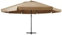 vidaXL Sonnenschirm Sonnenschirm mit Aluminium-Mast 600 cm Taupe