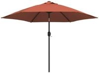 vidaXL Sonnenschirm Sonnenschirm mit Metall-Mast 300 cm Terrakotta