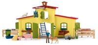 Schleich&reg; Spielwelt FARM WORLD, Gro&szlig;er Stall mit Tieren und Zubeh&ouml;r (42605),