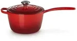 LE CREUSET Kasserolle Stielkasserolle, Rund rot &Oslash; 18 cm