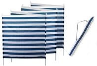 ELLUG Windschutz Sichtschutz Sonnenschutz blau wei&szlig; gestreift 6m*1,2m, 7