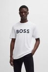 BOSS ORANGE T-Shirt Thinking mit gro&szlig;em BOSS Druck auf der Brust