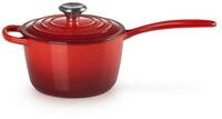 LE CREUSET Kasserolle Stielkasserolle, Rund, Gusseisen, &Oslash; 18 cm, 2,94 kg, Kirschrot,