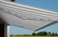MCW Kassettenmarkise H124-5x3-oV Wandhalterung, Stahlankerbolzen, Handkurbel,
