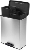 Curver M&uuml;lleimer DECO Bin SLIM DUO mit Pedal metallic 254619