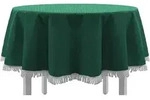 EXKLUSIV HEIMTEXTIL Gartentischdecke Gartentischdecke mit Fransen Tischdecke Classic,