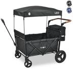 FableKids Bollerwagen LEO X4Plus &ndash; Faltbarer Transportwagen mit Dach 5-Punkt-Gurt