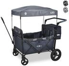 FableKids Bollerwagen LEO X4Plus &ndash; Faltbarer Transportwagen mit Dach 5-Punkt-Gurt