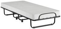 KOMFOTTEU G&auml;stebett Klappbett mit Memoryschaum-Matratze 80x190 cm, Wei&szlig;