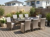 KONIFERA Garten-Essgruppe Mailand, (Set, 25-tlg., 8x Sessel, 8x Sitzauflage, 8x
