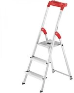 Hailo Trittleiter Hailo Alu-Sicherheits-Stehleiter 3-stufig L61 HB