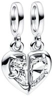 Pandora Kettenanh&auml;nger Pandora Teilbarer Mutter & Tochter Charm-Anh&auml;nger 792643C01