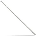 relaxdays Duschstange Teleskopstange aus Edelstahl, 130 - 220 cm grau|silberfarben