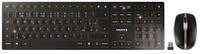 Cherry DW 9000 SLIM, Kabelloses, CZ/SK Layout (QWERTZ/QWERTY), Schwarz-Bronze