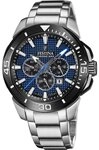 Festina Quarzuhr Festina F20641/2 Chronograph Bike Herrenuhr 47mm 10ATM Festina