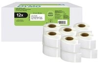 DYMO Etiketten LW-R&uuml;cksendeadress-Etiketten gro&szlig;, 12 Rollen &agrave; 500 Etiketten