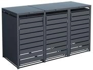 WESTMANN M&uuml;lltonnenbox Kubus, Platz f&uuml;r 3x240 L M&uuml;lltonnen