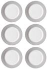 Ritzenhoff & Breker Speiseteller Doppio Speiseteller &oslash; 27 cm 6er Set, (6 St)