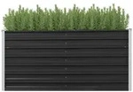 vidaXL Hochbeet 160 x 40 x 77 cm Garten-Hochbeet Anthrazit 160x40x77 cm Verzinkter