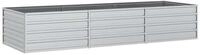 vidaXL Hochbeet Garten-Hochbeet 240x80x45 cm Verzinkter Stahl Silber (1 St)