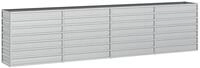 vidaXL Hochbeet, Garten-Hochbeet 320x40x77 cm Verzinkter Stahl Silber