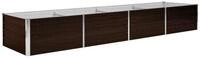 vidaXL Hochbeet 320 x 80 x 45 cm Garten-Hochbeet Braun 320x80x45 cm Verzinkter...