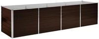 vidaXL Hochbeet 320 x 80 x 77 cm Hochbeet aus Metall 320x80x77 cm