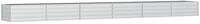 vidaXL Hochbeet Garten-Hochbeet 600x80x45 cm Verzinkter Stahl Silber (1 St)