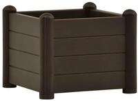 vidaXL Hochbeet Garten-Hochbeet PP Mokka 43x43x35 cm (1 St)