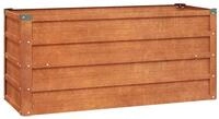 vidaXL Hochbeet, Kr&auml;uterhochbeet Rostig 100x40x45 cm Cortenstahl