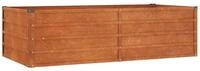 vidaXL Hochbeet, Kr&auml;uterhochbeet Rostig 160x80x45 cm Cortenstahl