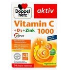 Queisser Pharma GmbH & Co. KG DOPPELHERZ Vitamin C 1000+D3+Zink Depot Tabletten