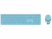 Rapoo 9850M Tastatur- und Maus-Set, kabellos flaches Aluminium Design DE-Layout