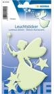 HERMA Sticker Herma Leuchtsticker selbstklebend Kunststoff Sternenfee 4 St&uuml;ck