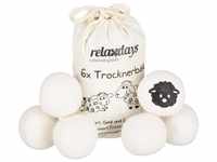 relaxdays Trocknerball 6x Trocknerbälle