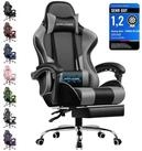 GTPLAYER Gaming-Stuhl B&uuml;rostuhl mit Massagefunktion, Fu&szlig;st&uuml;tze, Kopfst&uuml;tze