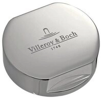 Villeroy & Boch Einbausp&uuml;le Abdeckkappe rund, f&uuml;r Einzeldrehgriff, Edelstahl