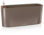 Lechuza&reg; Blumentopf Pflanzgef&auml;&szlig; Delta 10 taupe hochglanz