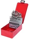 KS Tools Spiralbohrer, (25-tlg), HSS-G Satz, Stahlblechkassette, 25-teilig 1-13...