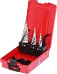 KS Tools Universalbohrer HSS Stufenbohrer-Satz, Kunststoffkassette 3-tlg (330.2404)