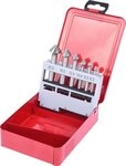 KS Tools Senkbohrer HSS Kegel- und Entgratsenker-Satz, Stahlblechkassette 6-tlg