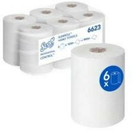 Scott Papierserviette Scott Control Slimroll 6623 Handtuchrolle 1-lagig Wei&szlig; - 6