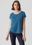 Vero Moda Kurzarmshirt VMAVA PLAIN SS TOP JRS NOOS Materialmix, regular fit