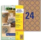 Avery Zweckform Etiketten Etiketten A4 40mm 25 Bogen/600 Etiketten naturbraun